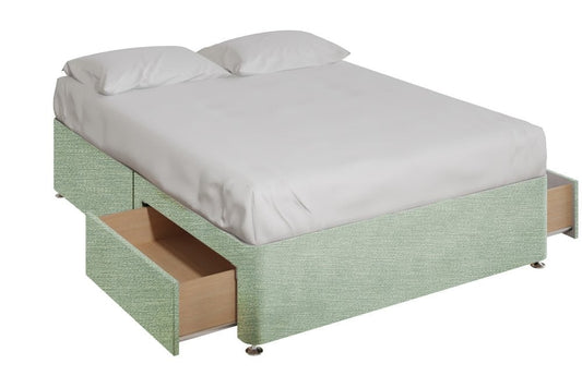 Pear Classic Divan Base With 2 Large End Drawers